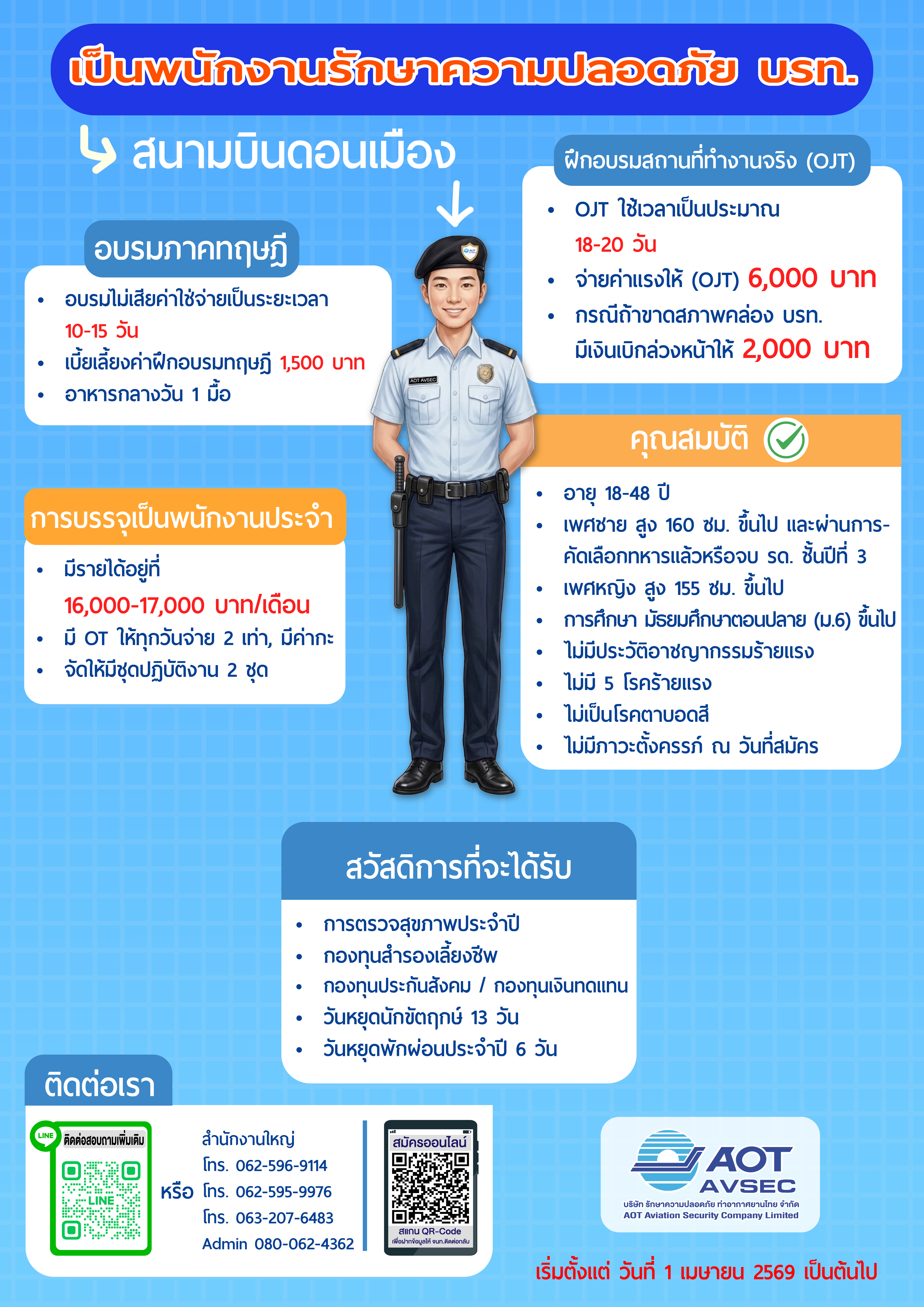 พนักงานรักษาความปลอดภัย สนามบินดอนเมือง