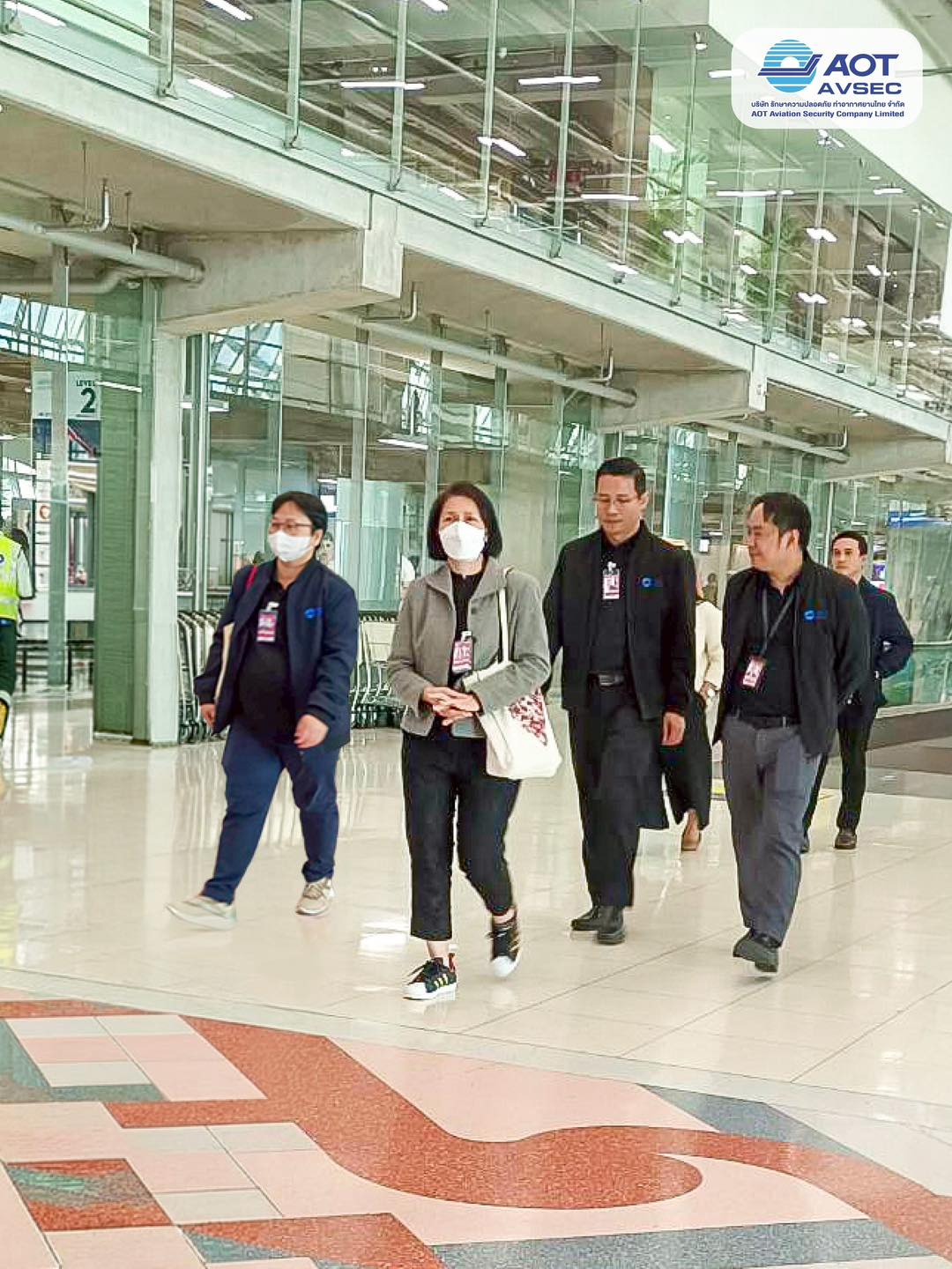 บรท. เข้าตรวจเยี่ยมพนักงานฝ่ายปฏิบัติการท่าอากาศยานสุวรรณภูมิ (ฝสภ.) ณ ท่าอากาศยานสุวรรณภูมิ