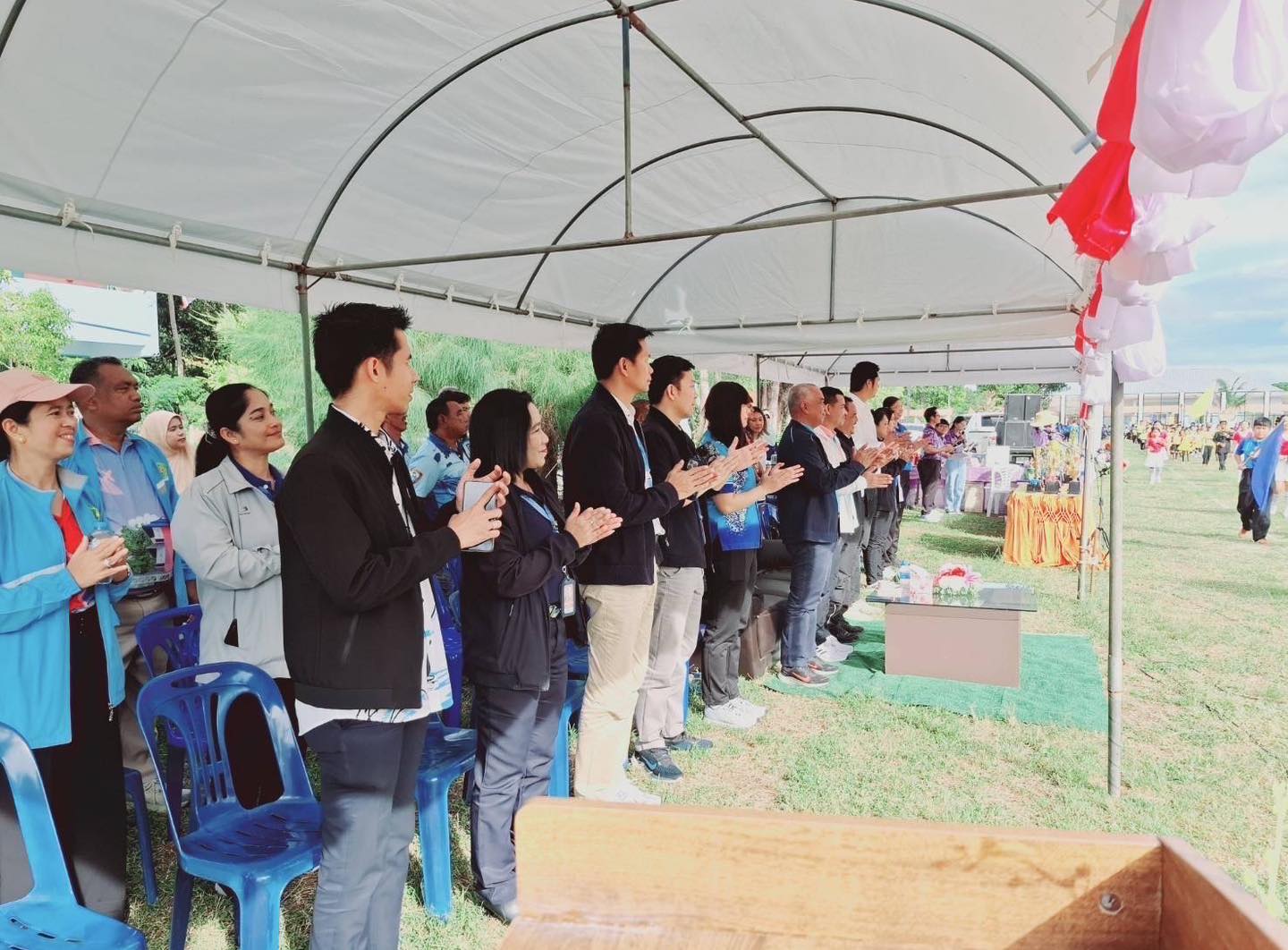 บรท. ฝ่ายปฏิบัติการท่าอากาศยานภูเก็ต (ฝภก.) เข้าร่วมเชียร์การแข่งขันกีฬาสีในยางเกมส์ ครั้งที่ 7 ประจำปี 2567
