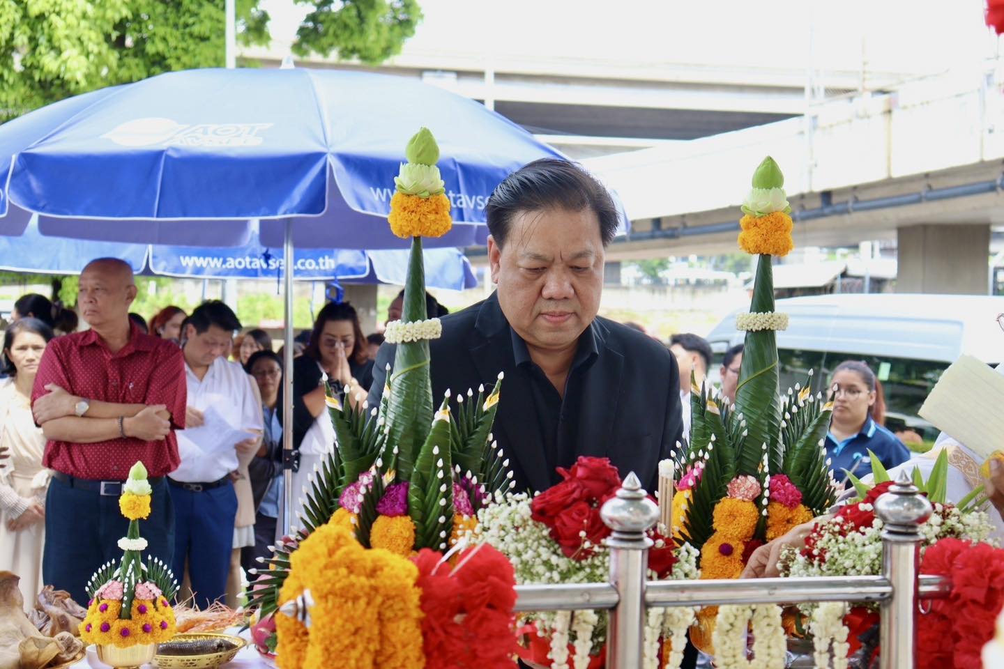 บรท. จัดพิธีสักการะสิ่งศักดิ์สิทธิ์ ณ ท่าอากาศยานดอนเมือง เนื่องในโอกาสครบรอบ 5 ปี วันคล้ายวันก่อตั้ง บรท.|