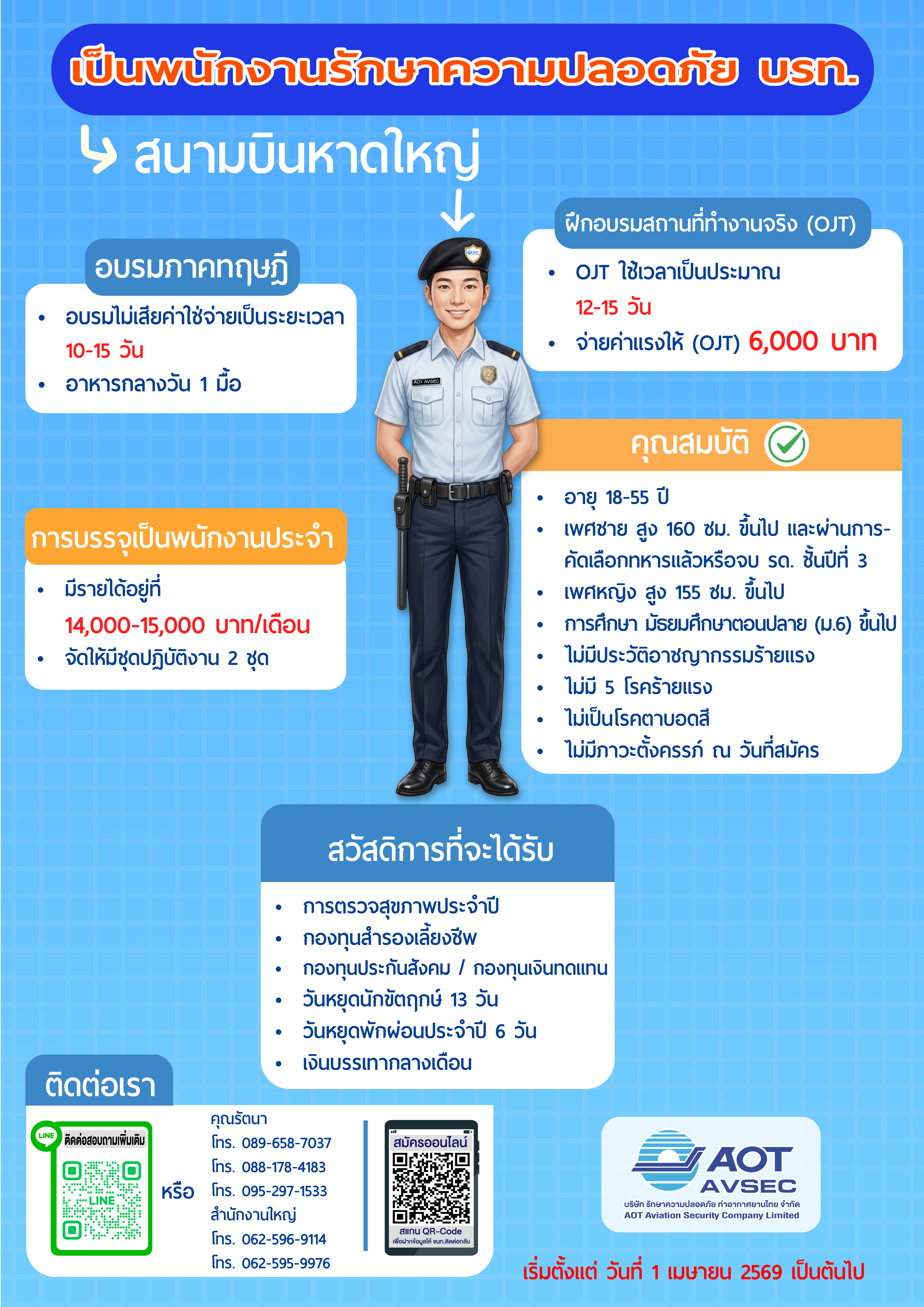 พนักงานรักษาความปลอดภัย สนามบินหาดใหญ่