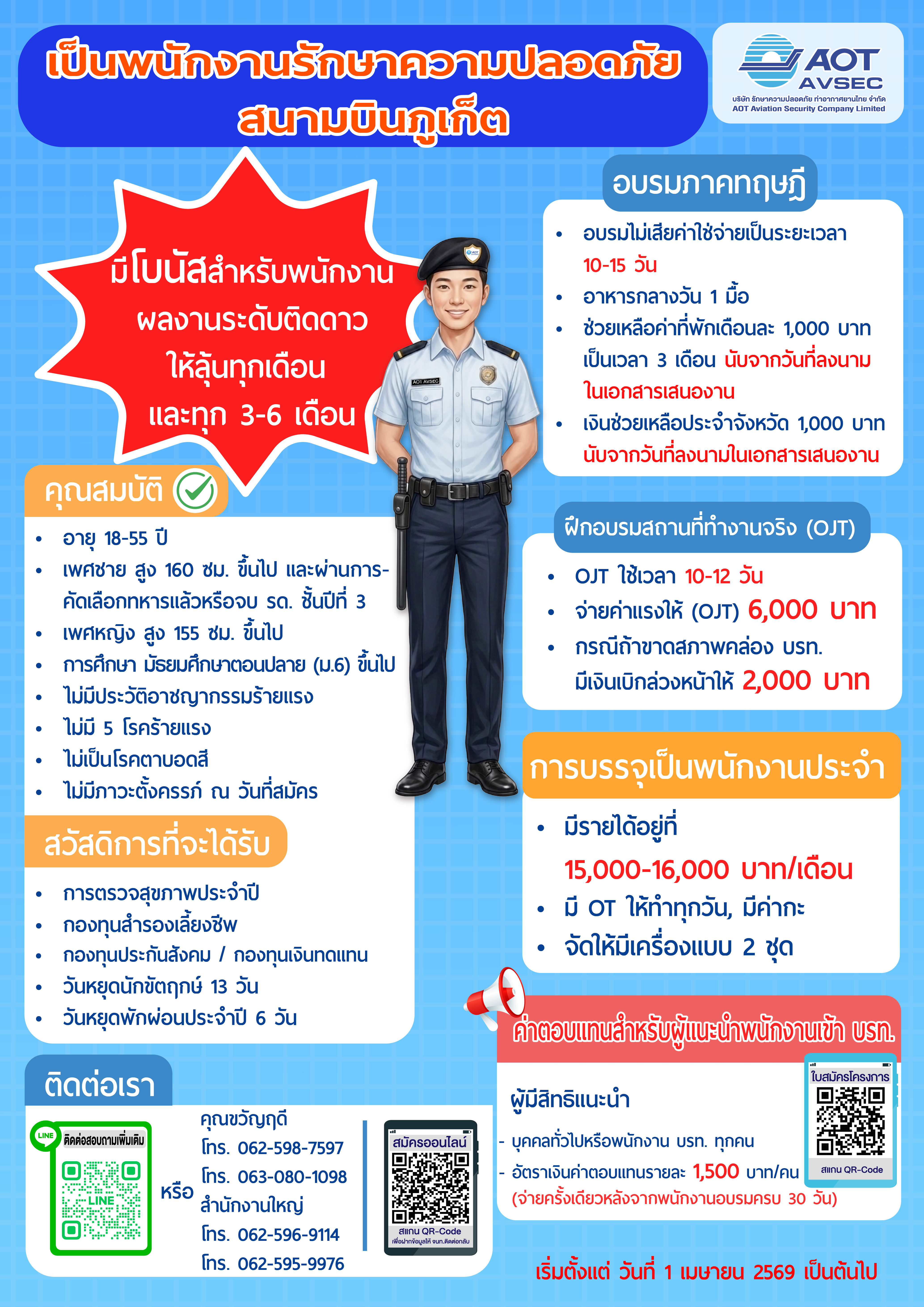 พนักงานรักษาความปลอดภัย สนามบินภูเก็ต
