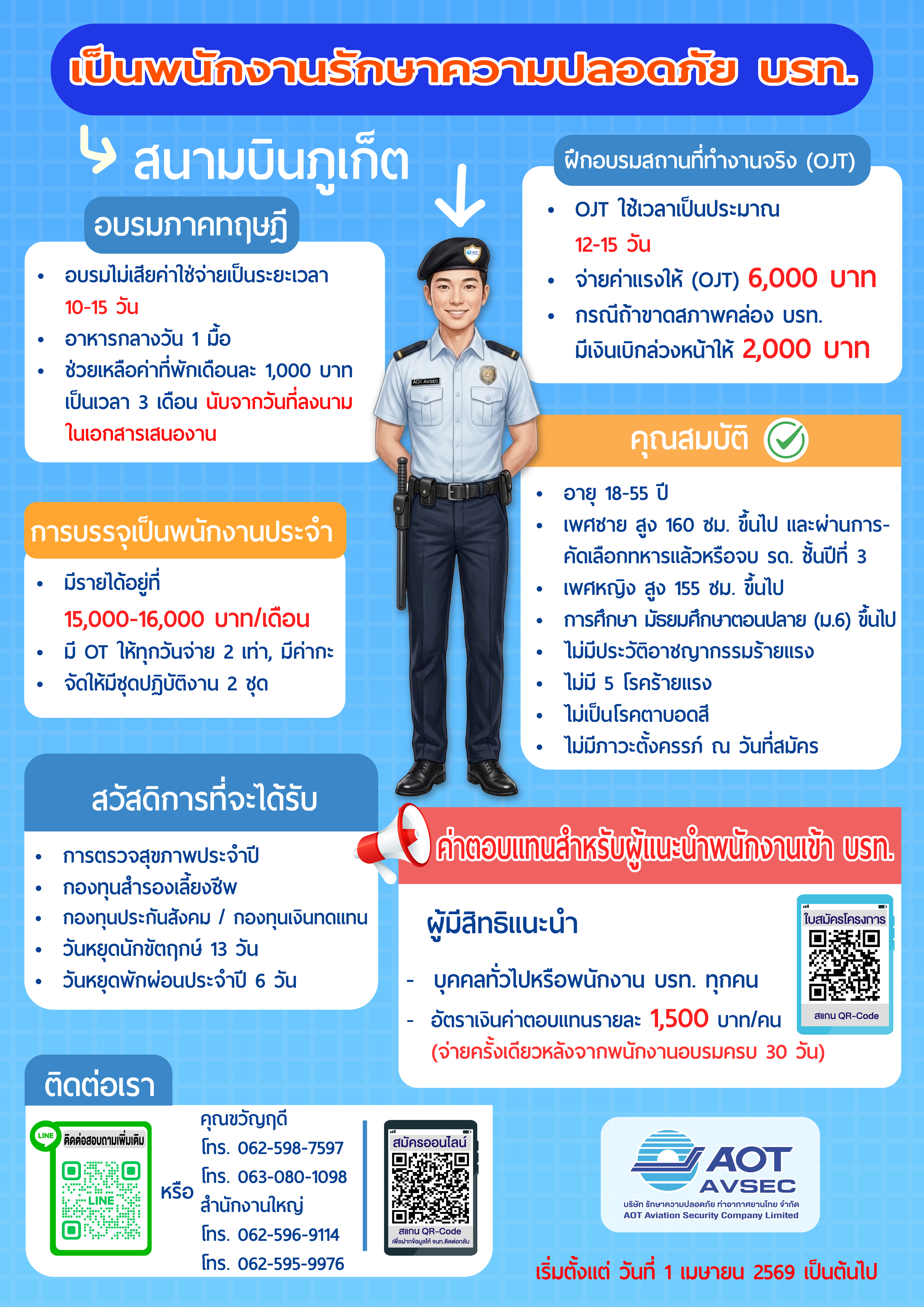 พนักงานรักษาความปลอดภัย สนามบินภูเก็ต