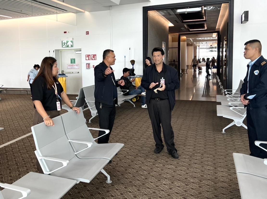 บรท. ตรวจเยี่ยมและประเมินความเสี่ยงจุดปฏิบัติงาน ณ ท่าอากาศยานสุวรรณภูมิ