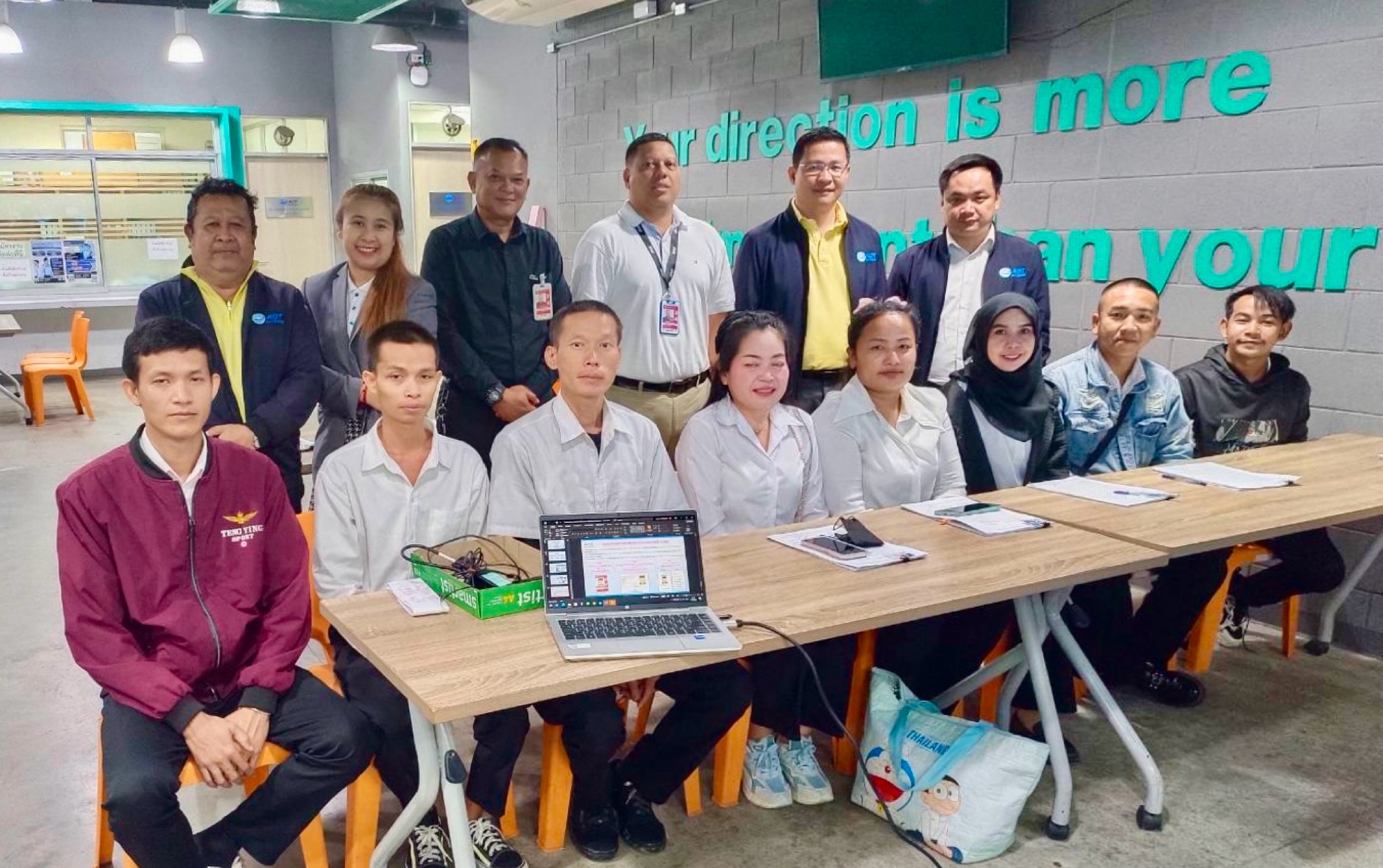 บรท. ฝ่ายปฏิบัติการท่าอากาศยานสุวรรณภูมิ เข้าเยี่ยมชมการฝึกอบรมสำหรับพนักงานรักษาความปลอดภัย ประจำท่าอากาศยานสุวรรณภูมิ