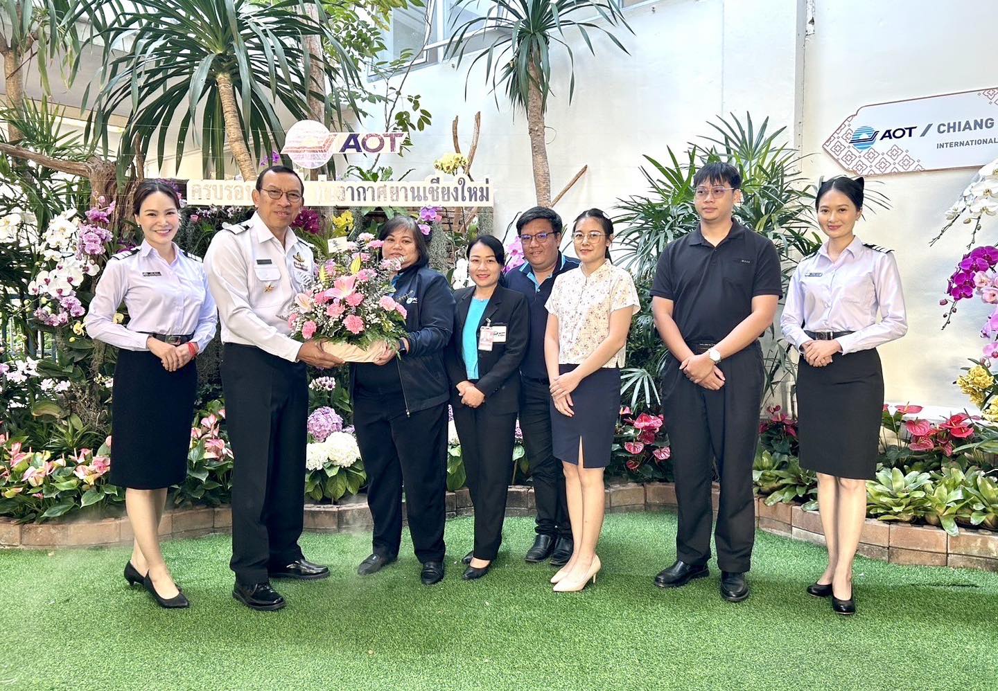 บรท. ฝ่ายปฏิบัติการท่าอากาศยานเชียงใหม่ (ฝชม.) เข้าร่วมงานวันครบรอบการดำเนินงาน 37 ปี ท่าอากาศยานเชียงใหม่
